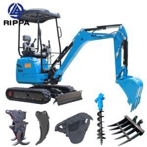 Rippa Cheap R330 2 Ton Mini Bagger Mini Hydraulic Crawler Excavator