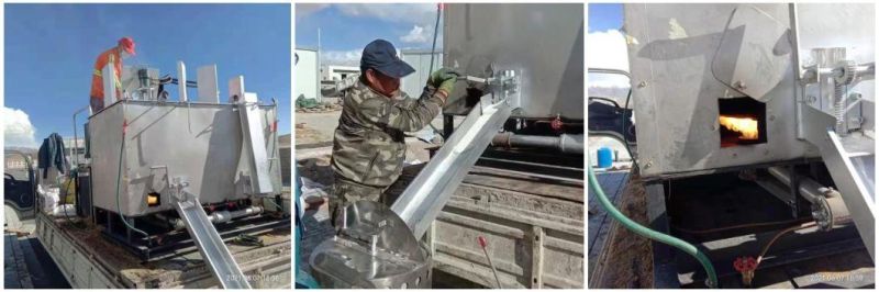 Hydraulic Double-Cylinder Thermoplastic Paint Pre-Heater Vehicle-Mounted for Thermoplastic Road Marking Construction