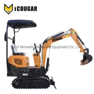 Cougar 1ton Hydraulic Garden Digging Mini Excavator Bagger Machine for Sale
