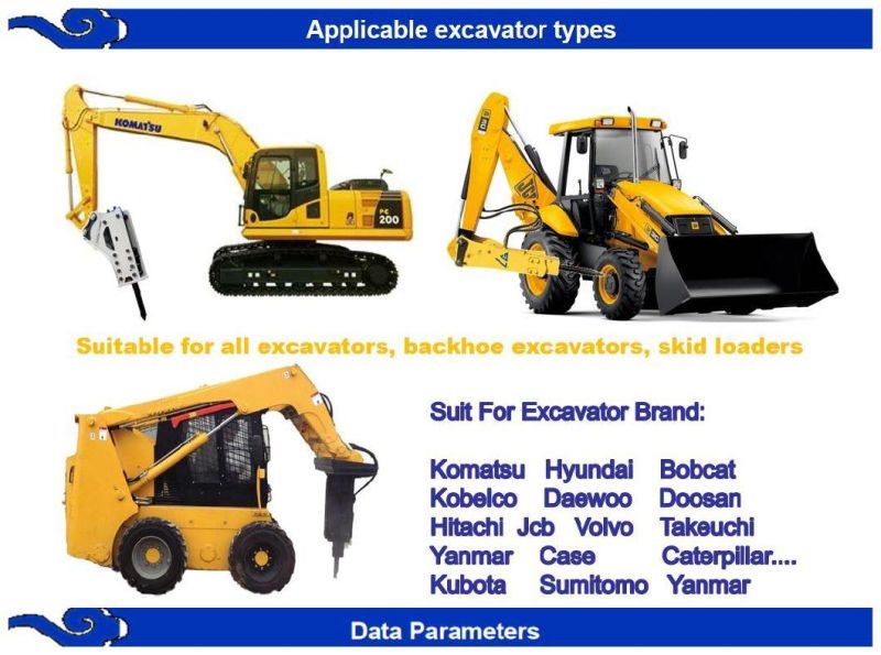 OEM Hydraulic Mini Hammer Breaker Rock Breaker for Road Construction