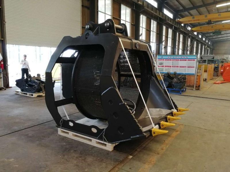 Screening Bucket with Rotary Sieve Rotating Bucket for Sand Recycling