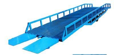 Non-Slip Steel Grating Hydraulic Mobile Dock Ramp Container Loading Ramp