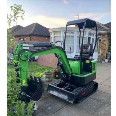 Shandong New Hydraulics 1t1.2t 1.3t Mini Digger Excavator with Ce Certificated