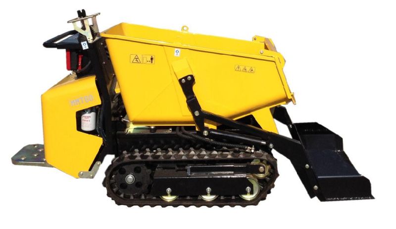 Gasoline Powered 800kg Small Transporter, Tracked Mini Crawler Dumper