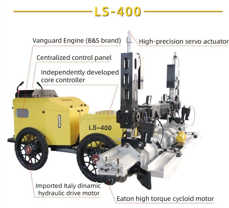 Walk Behind Four-Wheel Gasoline (LS-400) Laser Screed