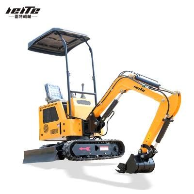 1.0 Ton Hydraulic Multipurpose High Efficiency Mini Small Crawler Excavators for Small Space Operation