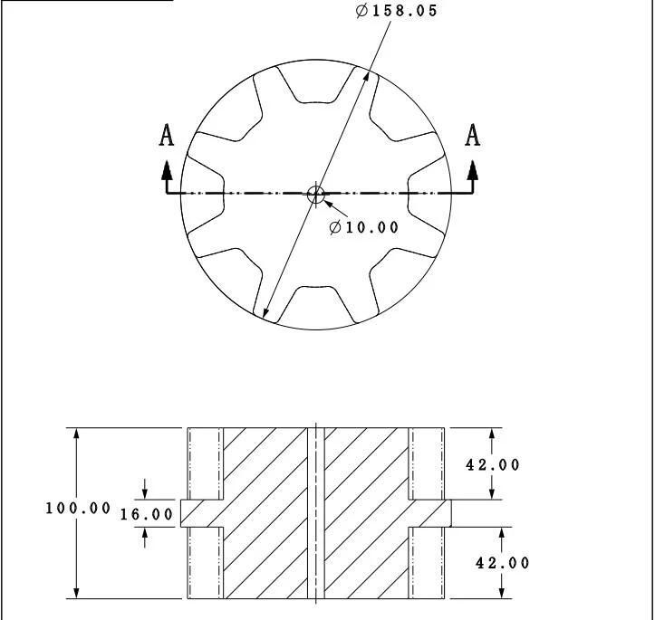 Tracked Pickup Spare Rubber Track 180*65*42