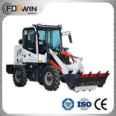 0.8tons/0.4m&sup3; Fw910 (white) Front Loader Factory Outlet Small Wheel Loader Price with Snow Bucket/Digger