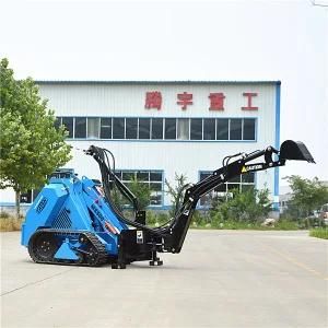 Landscaping Narrow Track Mini Skid Steer Loader Ms500 Mini Digger Trenching Loader