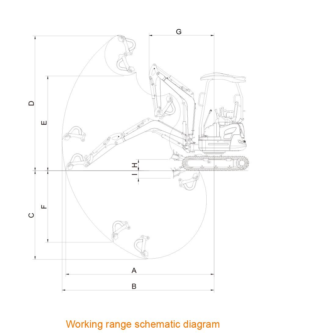 Rhinoceros 2.0ton Xn20 Mini Small Crawler Excavator with Break Hammer
