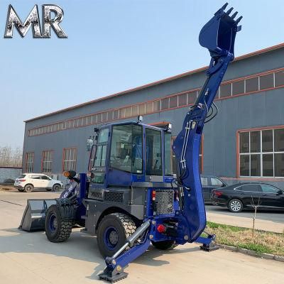 CE Approved Euro5 EPA4 4WD Chinese Manufacturer Compact Mr45-16 Mini Backhoe Loader for Sale