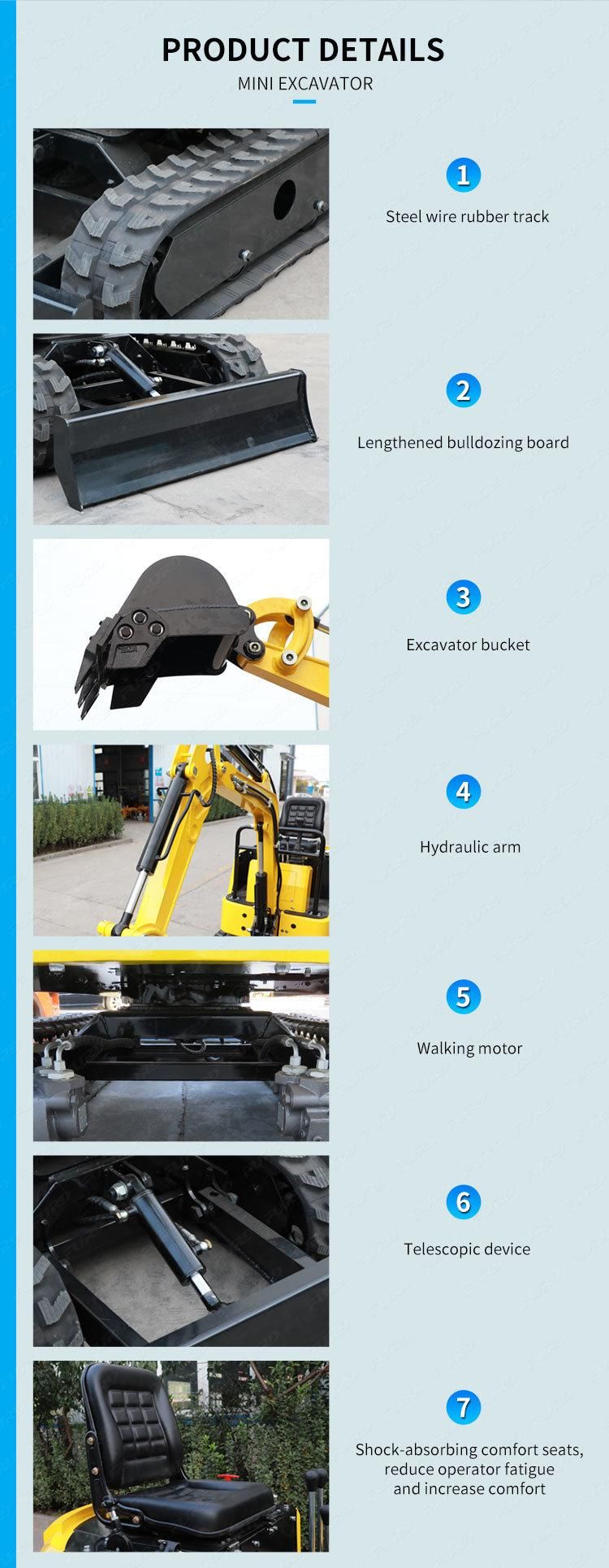 Reliable Quality 1ton Mini Excavator Bucket Digger Good Price