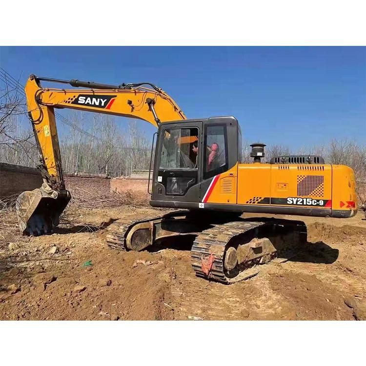 Used Sany Excavator Sy215c 215-9 Excavator Second Hand Sany 215 245 265 Medium Excavators