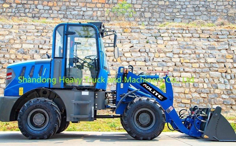 Hot Sale Chinese Brand 1.2 Ton Loading Capacity 612c Mini Front Wheel Loader for Sale
