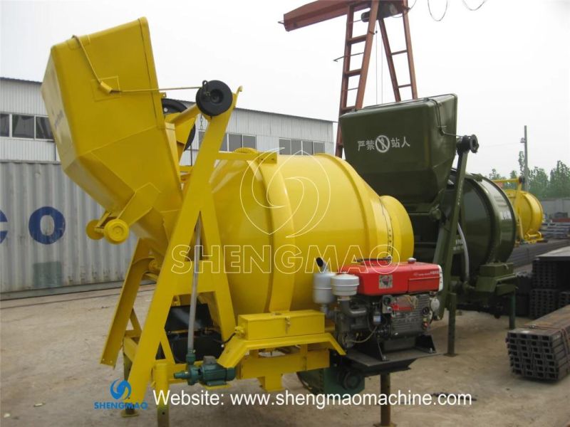 Good Price Building Construction Material 400L 500L Diesel Engine Concrete Mixer Machine with Pump Mixer Machines