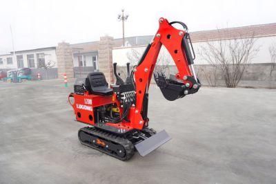 0.8ton Earth Moving Machinery Crawler Type Mini Excavator for Garden or Farm