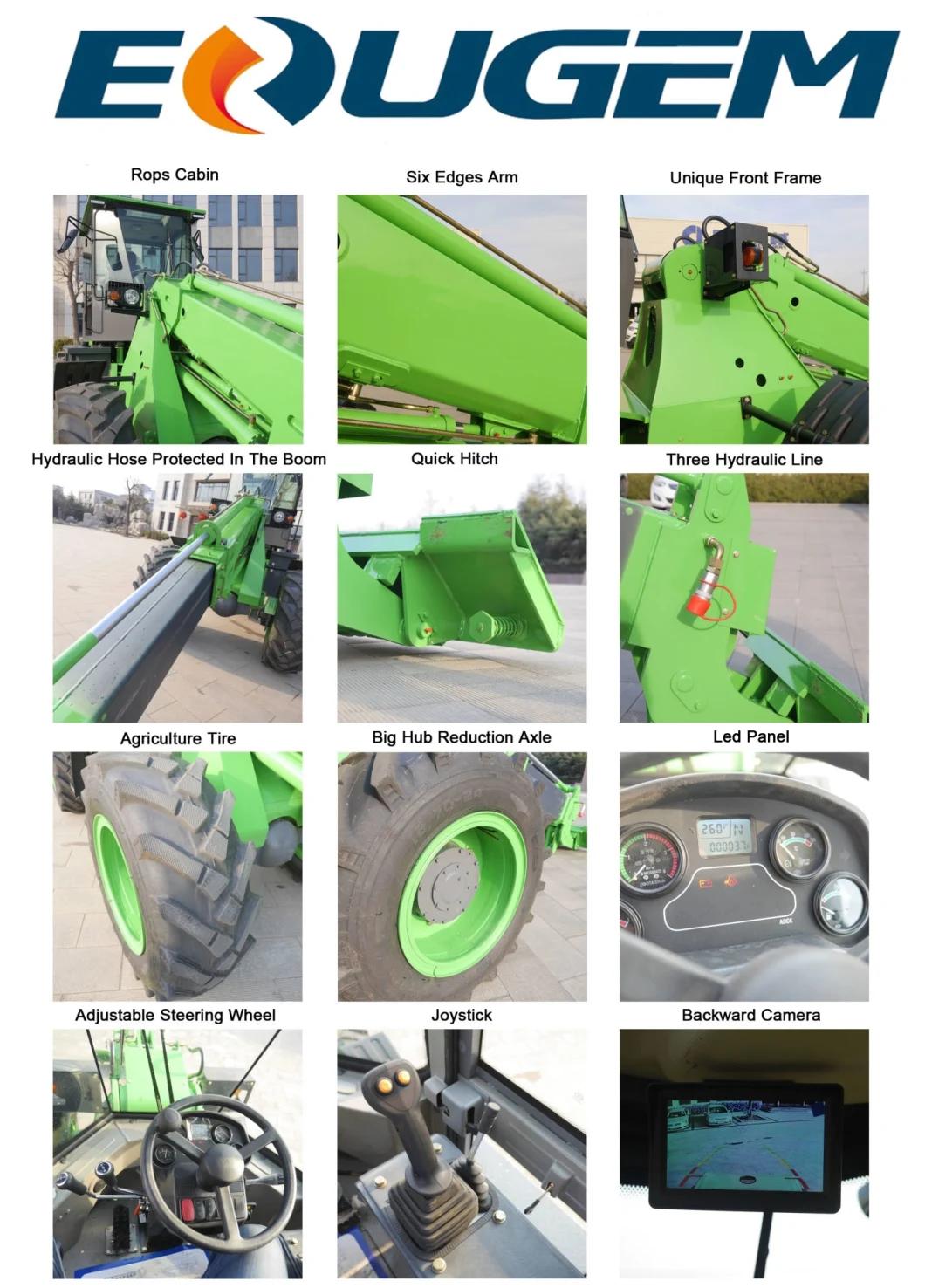 Eougem Brand Strong Telescopic Loader 2.0 Ton with Cummins Engine