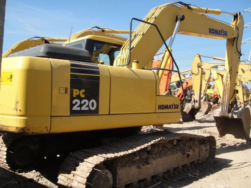 22t Japan Made Excellent Working Condition Used Komatsu PC220-7 Hydraulic Excavator