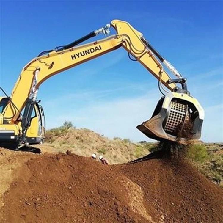 Construction Machinery Spare Parts13-35 Tons Excavator Rotating Screener/Sieving/Mesh Screener Bucket