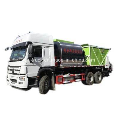 HOWO 12wheels 8X4 20mt Bitumen Gravel Spreader Chip Sealer Truck