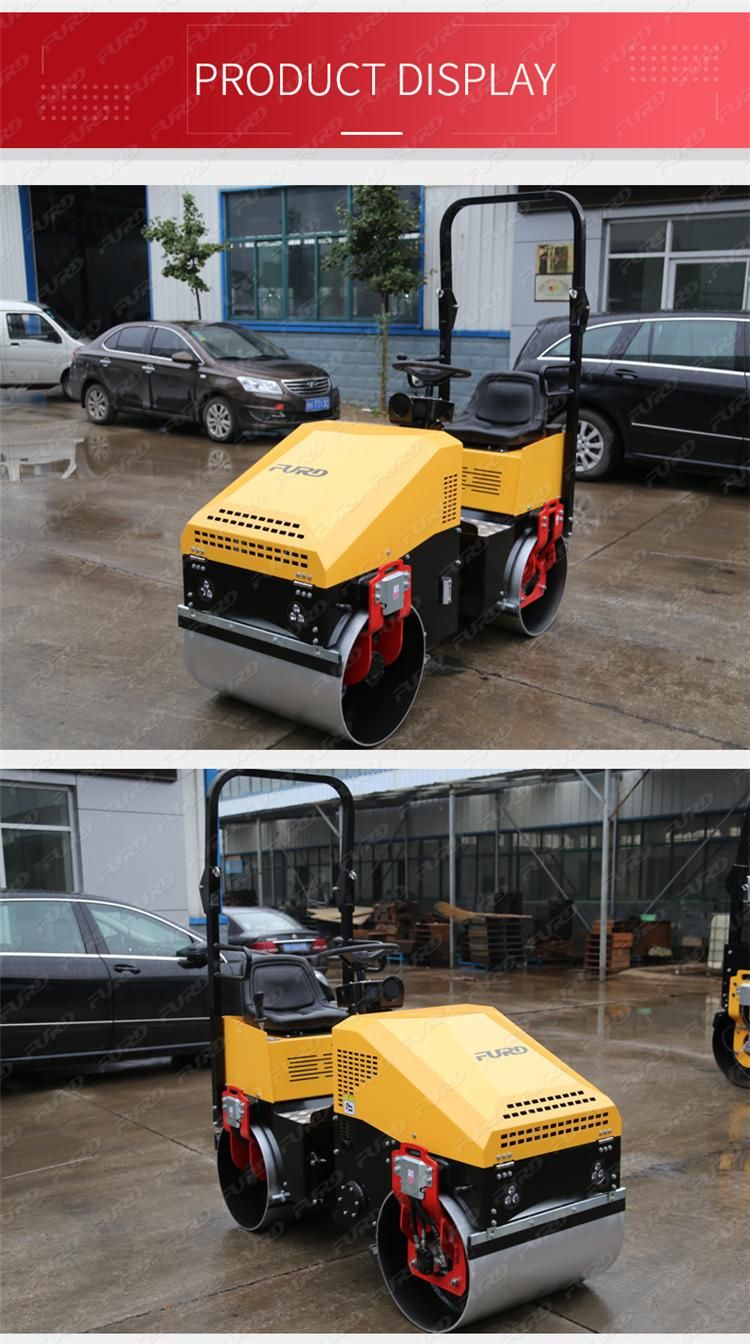 Double Drum Vibratory Roller Asphalt Paving Vibratory Roller Compaction Rollers for Sale Fyl-890