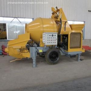 Good Condition Hydraulic Power Trailer Mounted Concrete Mixer with Pump
