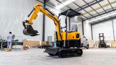 Cheap Price Excav Hydraulic Digger with Swing Boom 1ton New Mini Excavator Small Digger