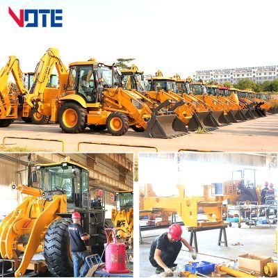 Top Brand Vtz30-25 Four-Wheel- Driving 2.5 Ton Compact Wheel Loader Articulated Backhoe End Loader Backhoe for Sale