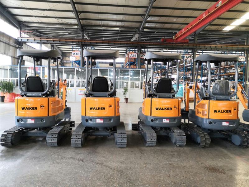 China Factory Wholesale 0.6/0.8/1/1.2/1.5/2ton Mini Mini Excavator Backhoe Excavator Crawler Excavator Tailless Excavator Construction Site/Farm/Garden CE CE
