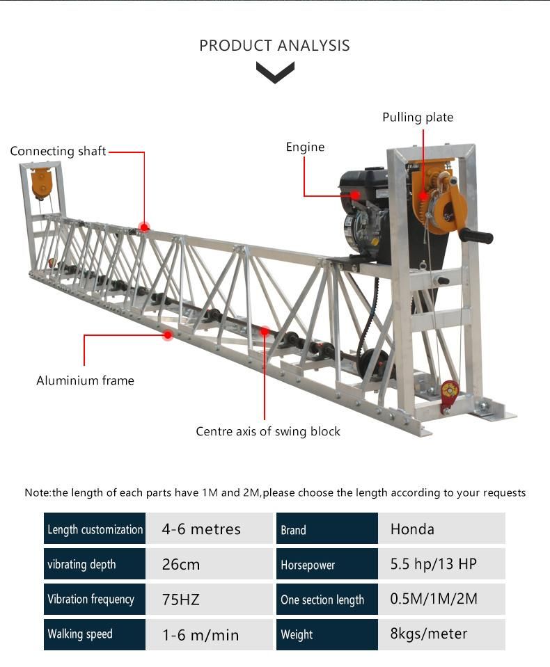 High Quality Vibratory Concrete Truss Screed
