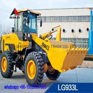 Sdlg LG933L 3 Ton Wheel Loader for Construction Machinery for Sale