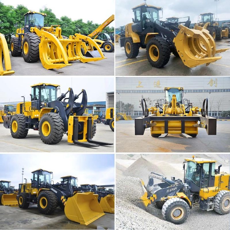 18 Ton Medium Wheel Loader with Forklift Quick Hitch and Front End Bucket Rg500kv-T18