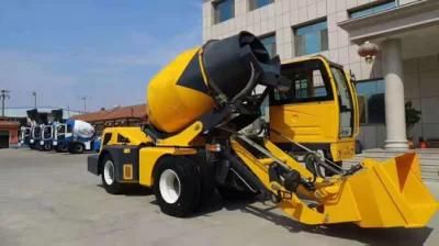 Concrete Mixer Truck Components Hydraulic Operating Mobile Concrete Mixer Cement Mixer Automatic Feeding3 Cbm to 4 Cbm with High Efficiency