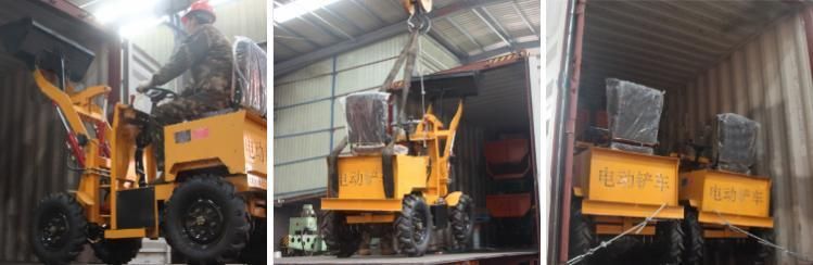 China Favourable Mini Tractors with Front End 4 Wheels Hydraulic Loader