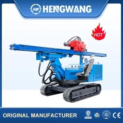 Solar Power Tracks Hydraulic Pile Driver Hammer Machine