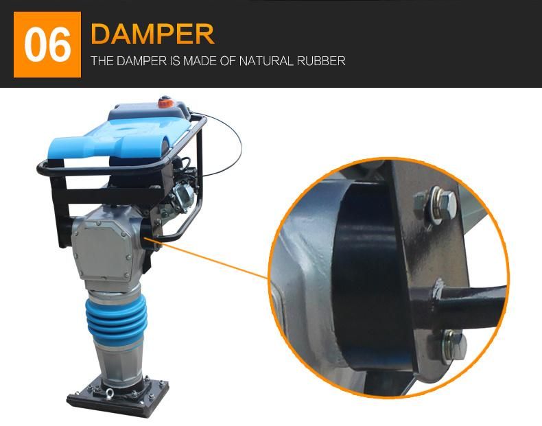 Hcr110 Vibrating Rammer Gasoline Tamping Rammer Petrol Vibration Rammer