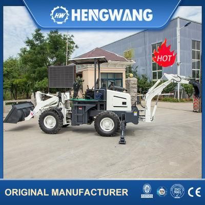 4*4 Hydraulic Wheel Backhoe Front Loader for Farm