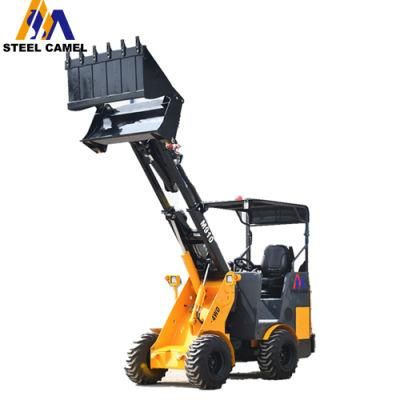 Small Cheap 1000kg Telescopic Wheel Loader with 4 in 1 Bucket for Farming