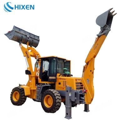 Chinese Mini Garden Tractor Loader Backhoes Loaders with Excavator Bucket