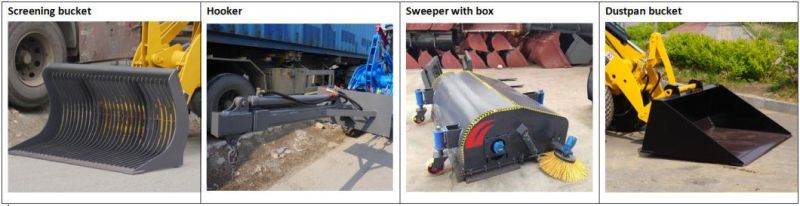 Zl928 2tons Snow Tyre Front End Loader Small/Mini Wheel Loader with Ce/EPA4