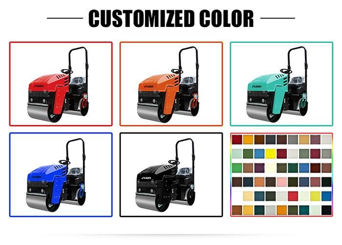 1 Ton Road Roller Compactor Vibratory Smooth Wheeled Roller for Sale