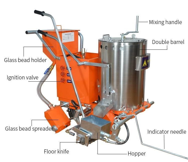 Straight Line Thermoplastic Cold Paint Field Line Maker Factory