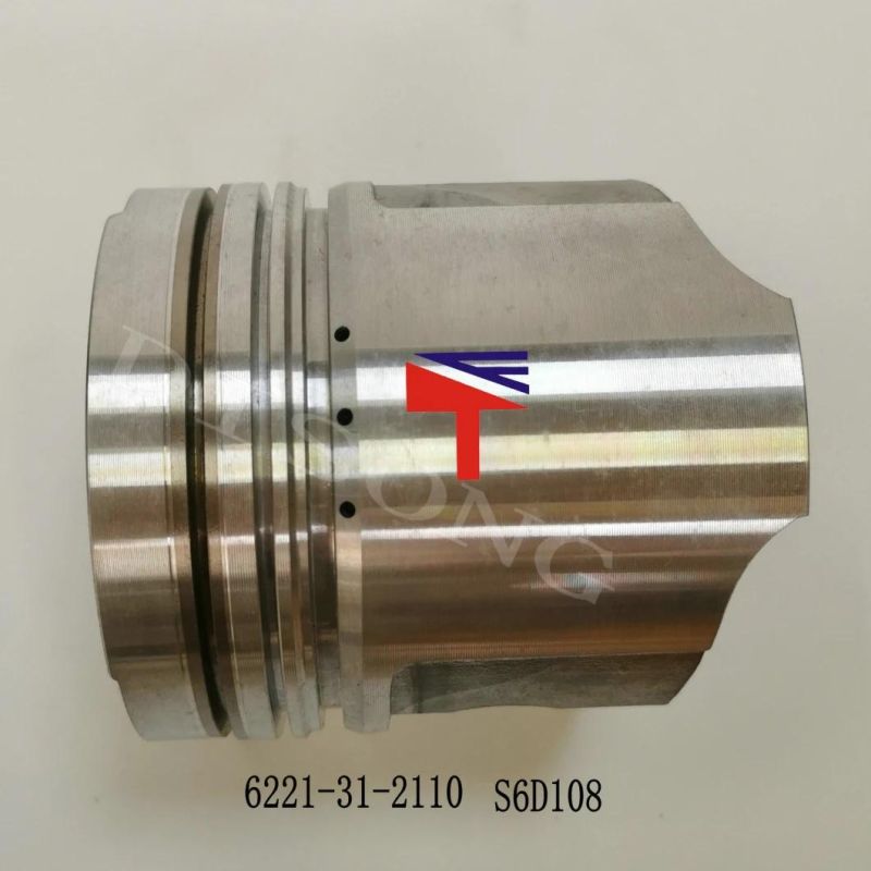 High Quality Diesel Engine Mechanical Parts Piston 6221-31-2110 for Engine Parts Wa380-3 PC220-6 6D108 S6d108 Generator Set