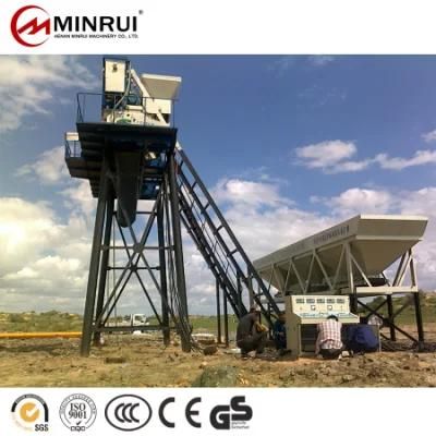 Minrui Hzs25 Malaysia Concrete Batching Mixing Plant in Japan