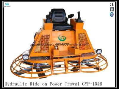 Hydraulic Ride on Power Trowel Gyp-1046 with Trolley Wheel