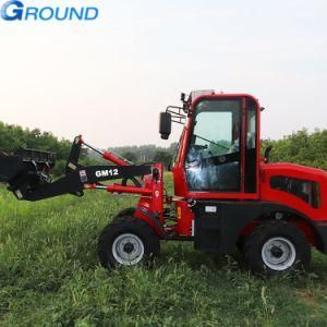 Frount discharge 1.2ton shovel loader with good price and high quality