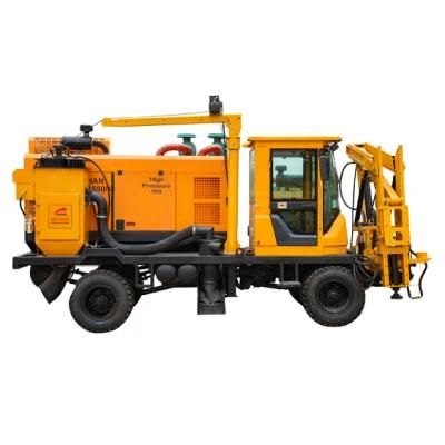 Highway Pile Diver Guardrail Pile Driving Machine for Installation of Guard Board