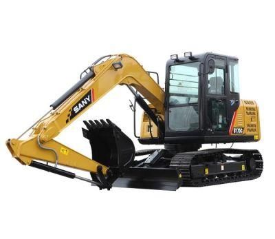 Sany Sy75c 8ton Crawler Excavator Mini Small Track Digger China Manufacturer for Landscaping