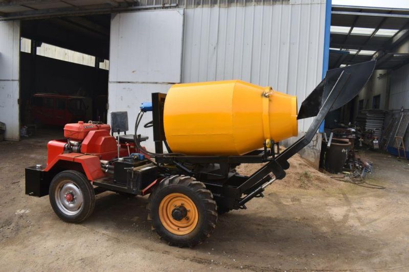 Gt80 Hydraulic Transmission Self Loading Mobile Concrete Mixer/ Cement Blender/Easy Operate Mixer/Small Cost Construction Mixer