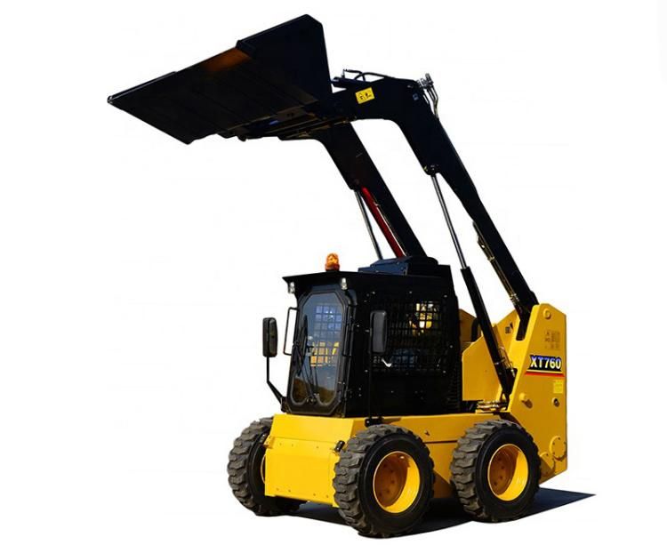 China XCMG Official Xt760 1 Ton Skid Steer Loader Mini Loader for Sale
